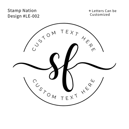 Customizable Stainless Steel Paper Embosser ( Letter | #LE-002 | Pre-Designed )