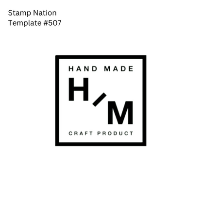 Pre-Designed Rubber Stamp #507 (Handmade) (Paper | Fabric | Canvas | Art Concrete | Cork | Wood)