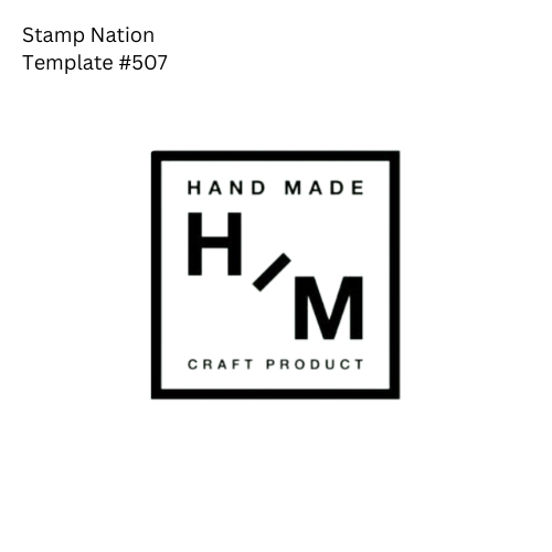 Pre-Designed Rubber Stamp #507 (Handmade) (Paper | Fabric | Canvas | Art Concrete | Cork | Wood)