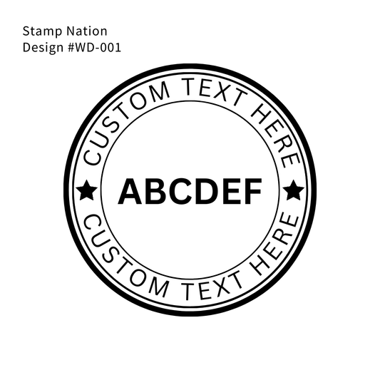 Customizable Stainless Steel Paper Embosser ( Words | #WD-001 | Pre-Designed )