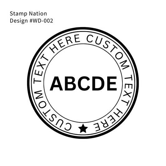 Customizable Stainless Steel Paper Embosser ( Words | #WD-002 | Pre-Designed )