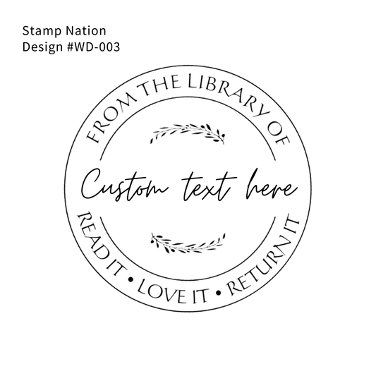 Customizable Stainless Steel Paper Embosser ( Words | #WD-003 | Pre-Designed )