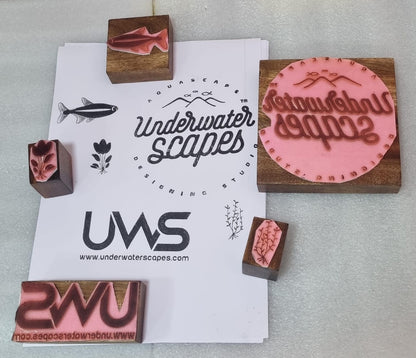 Pre-Designed Rubber Stamp #604 (Thank You For Your Purchase) (Paper | Fabric | Canvas | Art Concrete | Cork | Wood)